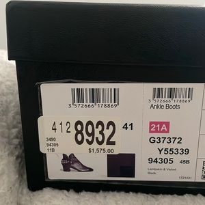 Chanel lambskin & velvet ankle boots